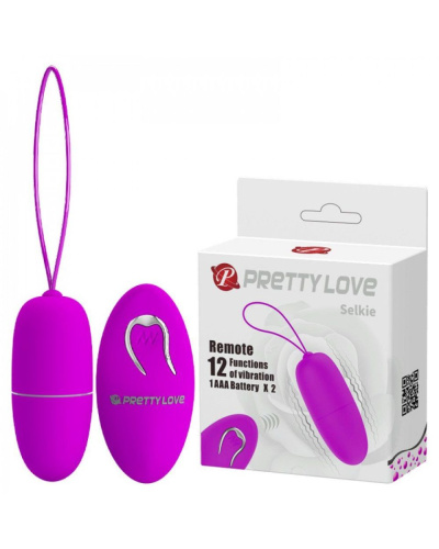 LyBaile Pretty Love Selkie - Виброяйцо с пультом ДУ, 6.9х3 см (фиолетовый)